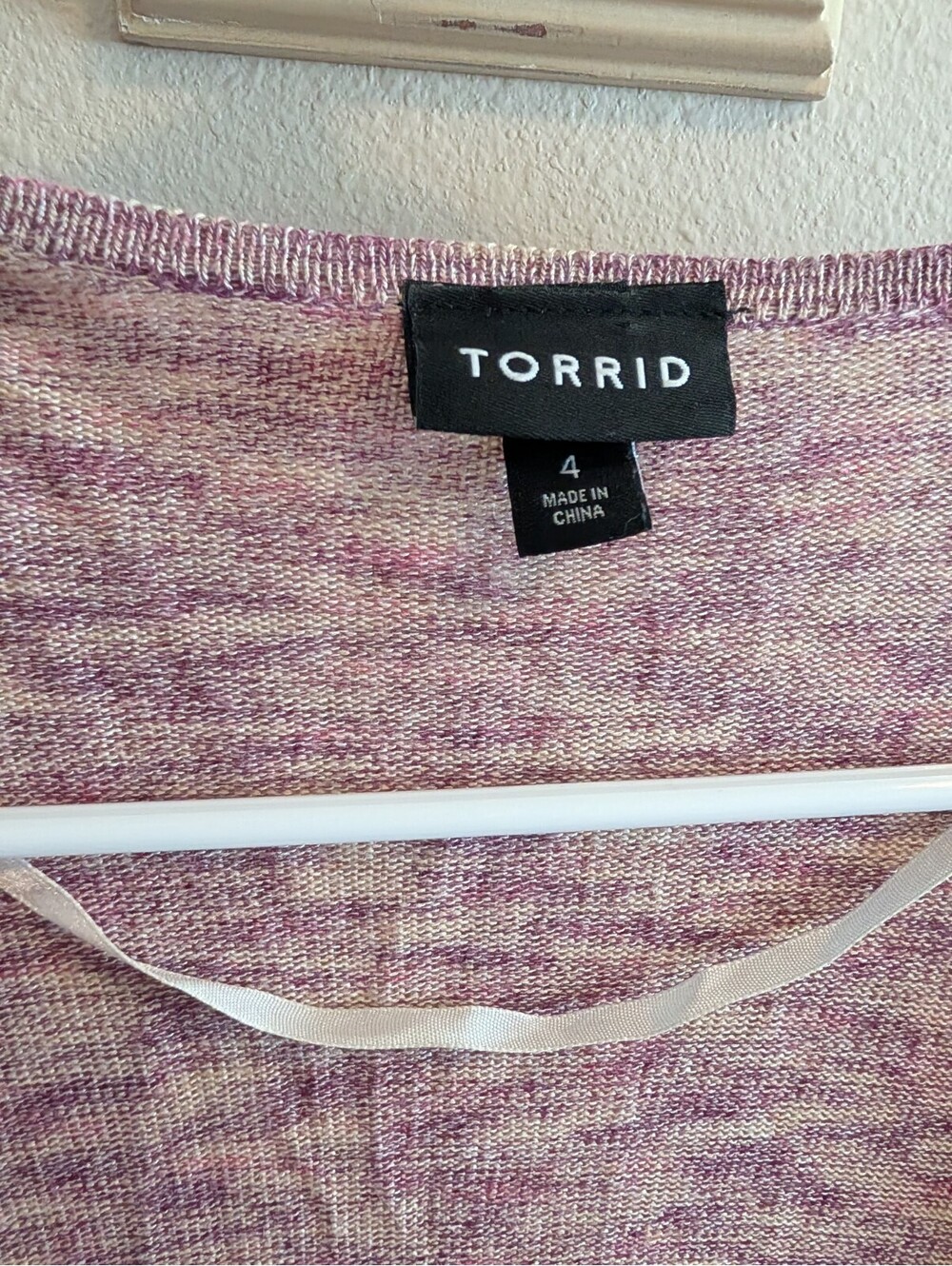 Torrid Women's Plus Size 4x Purple Open Front Cardigan Sweater Lightweight EUC - Picture 2 of 3